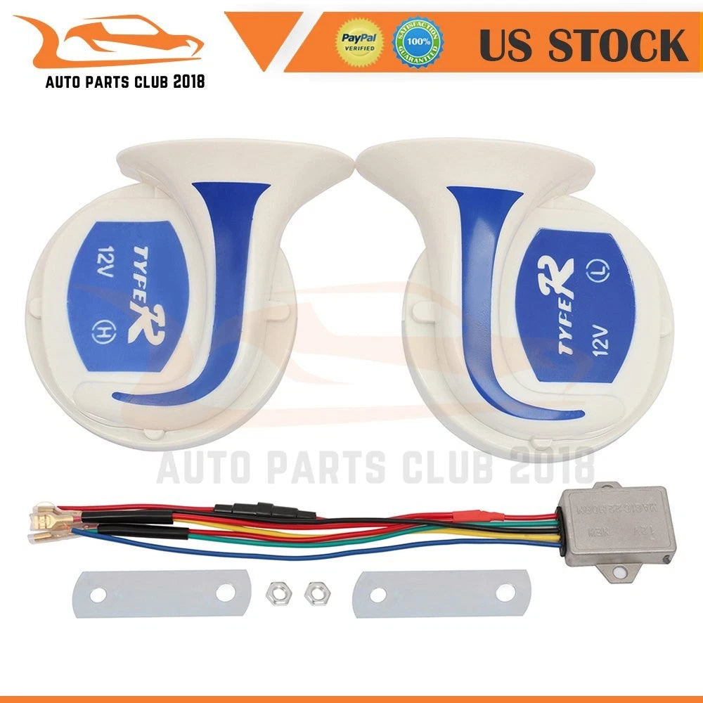 12V 110DB Electric Snail Air Horn for Car Motorcycle Boat (Universal)