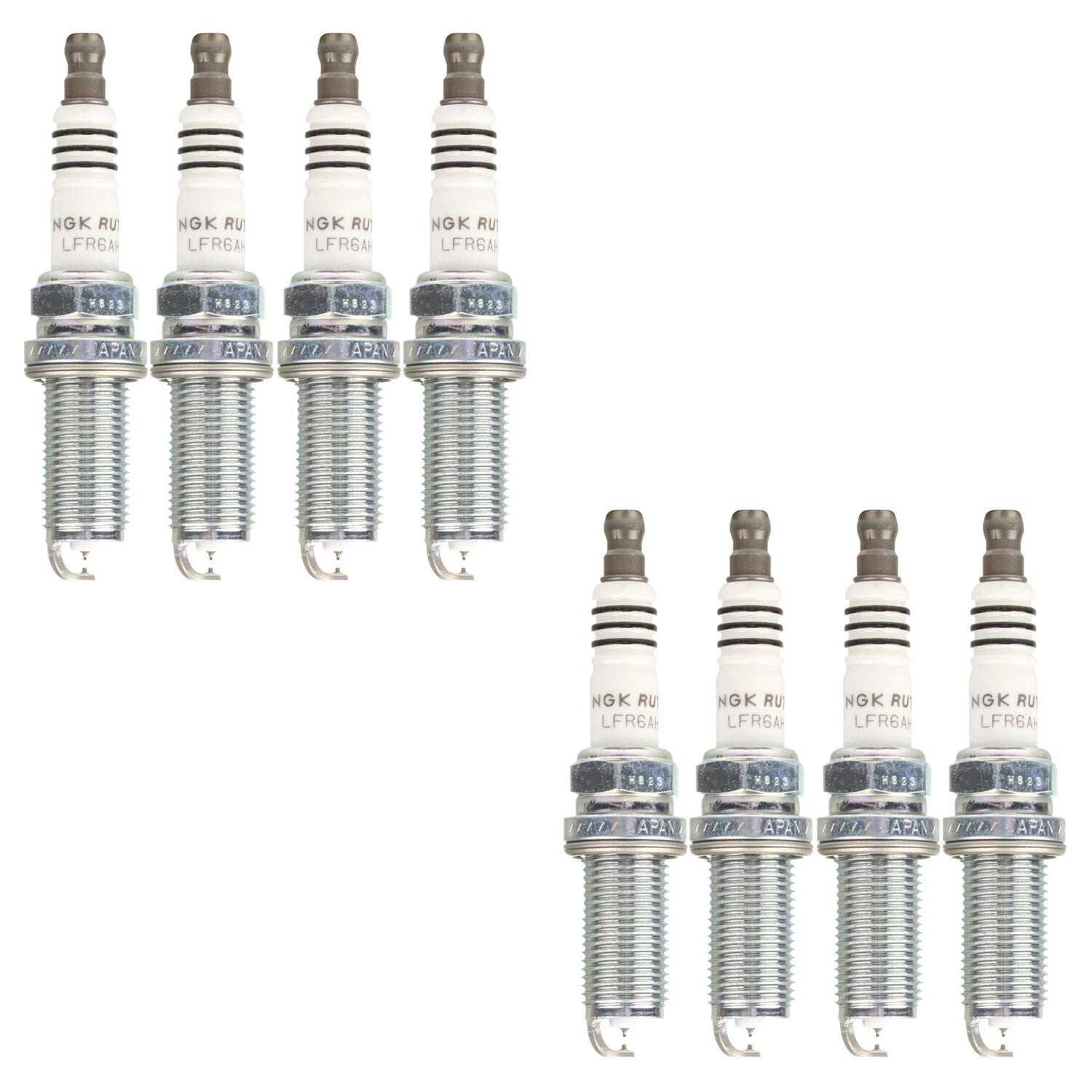Set of 8 NGK Ruthenium HX Spark Plugs for Tundra LX570 V8 (2010–2023)