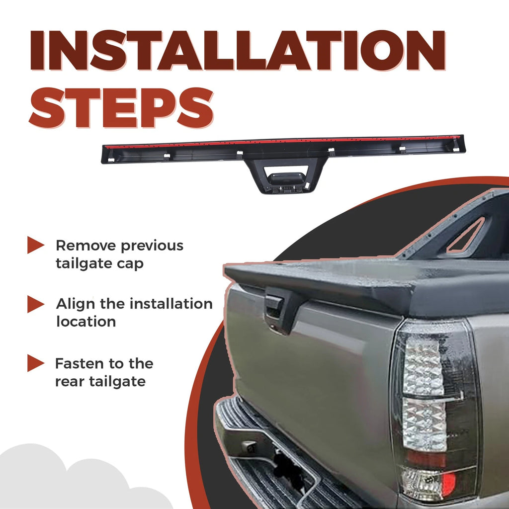 Rear Tailgate Spoiler Molding Trim for Chevy Avalanche Cadillac Escalade (2007–2013)