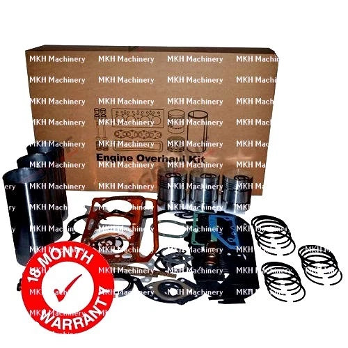Engine Overhaul Kit for Massey Ferguson 35 (3 cyl) Tractors with Cast Liner