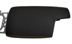 Leather Console Lid Armrest Cover for Subaru Crosstrek (2018–2020) Orange Stitch