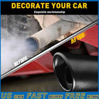 Exhaust Pipe Tip for Universal Fit (1.5''-2.4'') Matte Black Steel