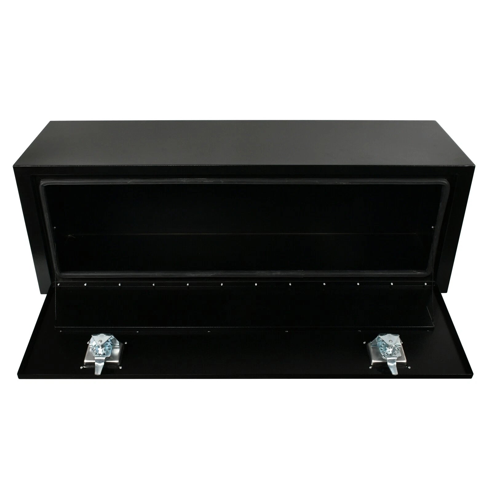 Underbody Trailer Tool Box for Pickup Truck (48''×14''×16'', Black Steel)