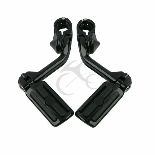 1 1/4" 32mm Long Angled Highway Engine Guard Footpegs for Harley