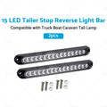 2X 15" LED Tail Stop Reverse Light Bar for Truck Boat Caravan (12V-24V)