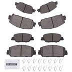 Set of 8 Ceramic Brake Pads for Honda CR-V (2017–2022)