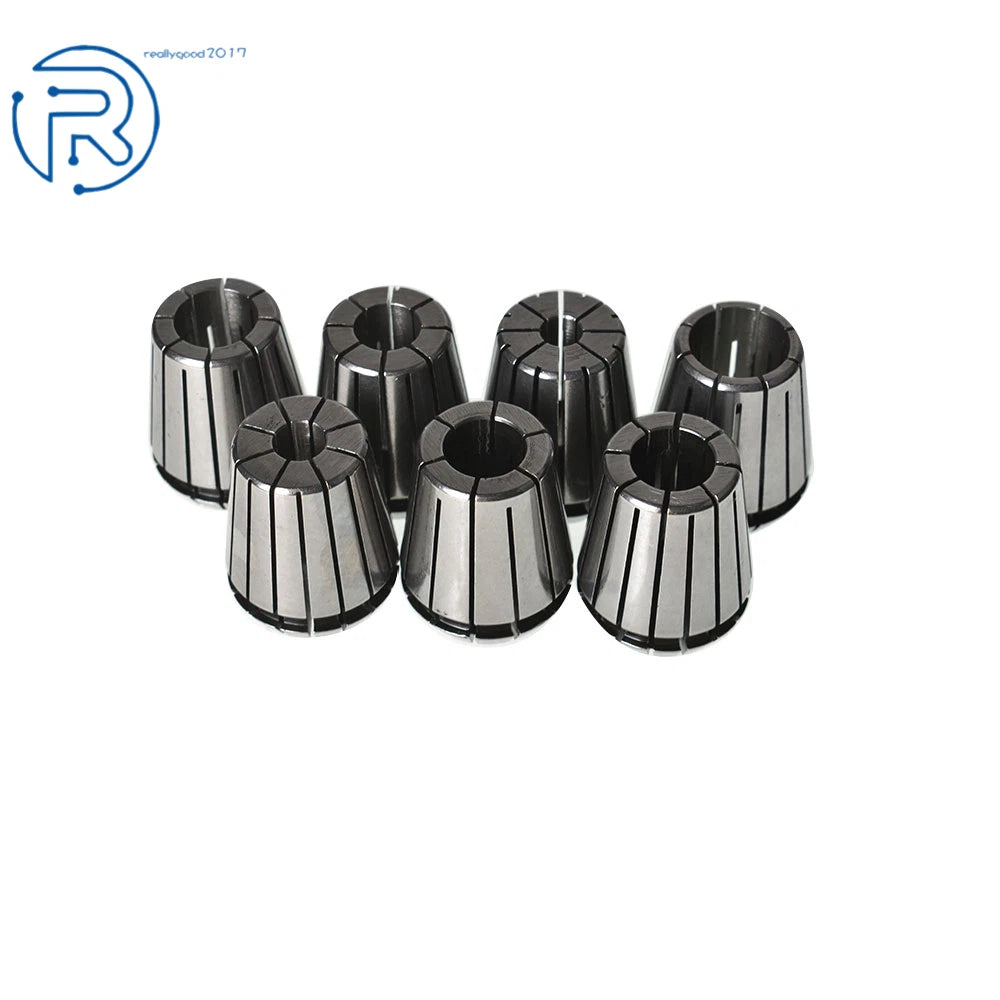 7-Pack ER32 Spring Collets for CNC Lathe Engraving Machine