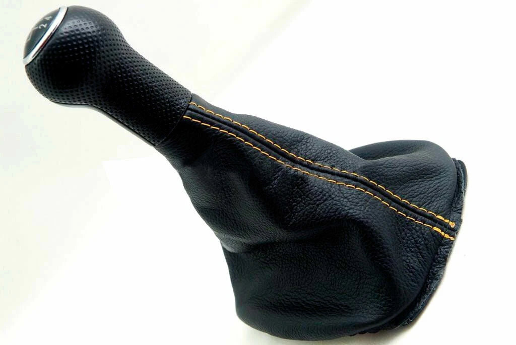Manual Shift Boot Cover for VW Jetta Vento MK4 (1999–2004) Yellow Stitch