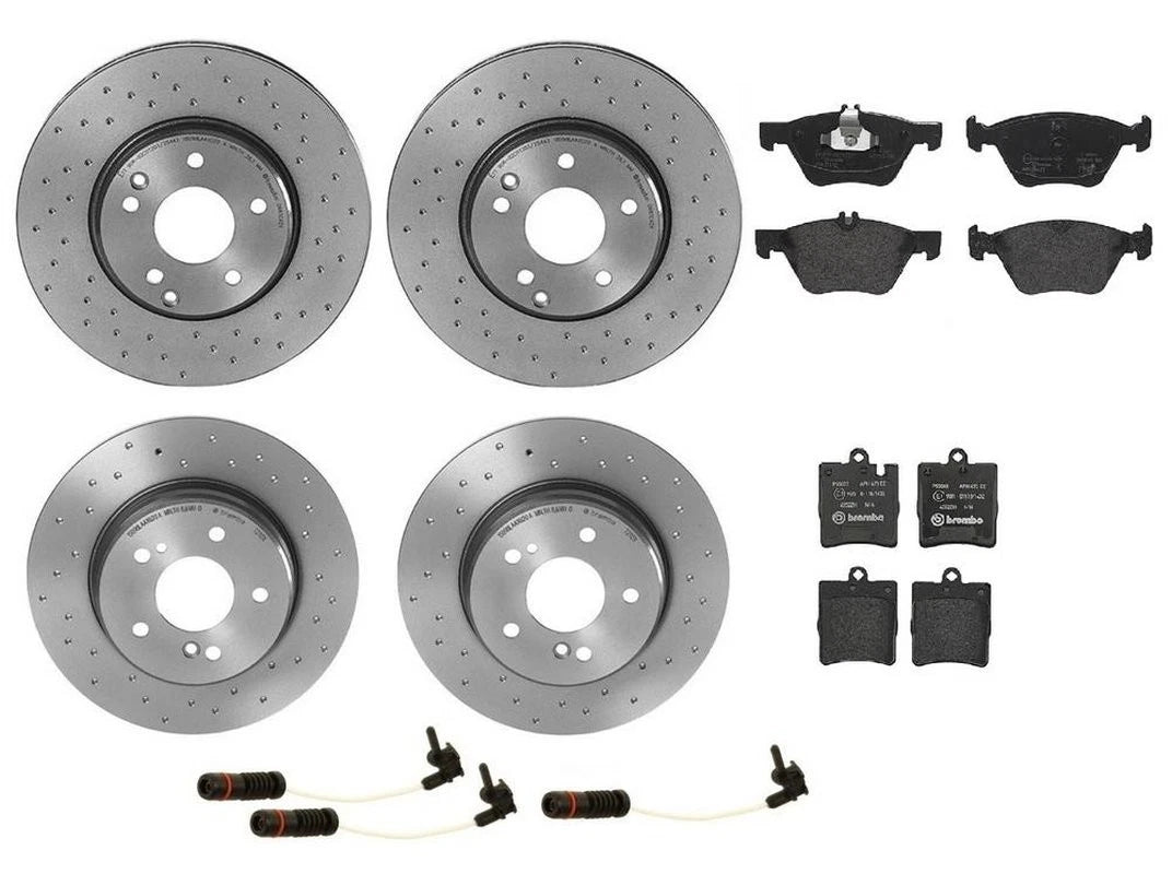Brembo Disc Brake Pad & Rotor Kit for Mercedes (300mm/290mm)