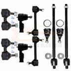 10Pcs Front Lower Ball Joints Sway Bar Tie Rod for Hyundai Tiburon (2003–2008)