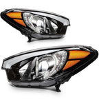 Set of 2 Headlight Assemblies for Kia Forte Sedan (2014–2016)