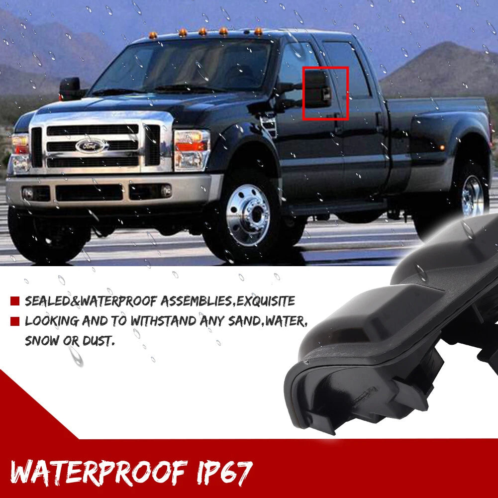 Smoke Lens Side Mirror Marker Signal Light Housings for Ford F250 F350 F450 F550