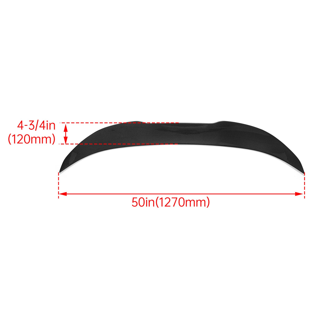 Carbon Highkick Trunk Spoiler for BMW F10 528i 535i 535d 550i M5 (2011–2017)