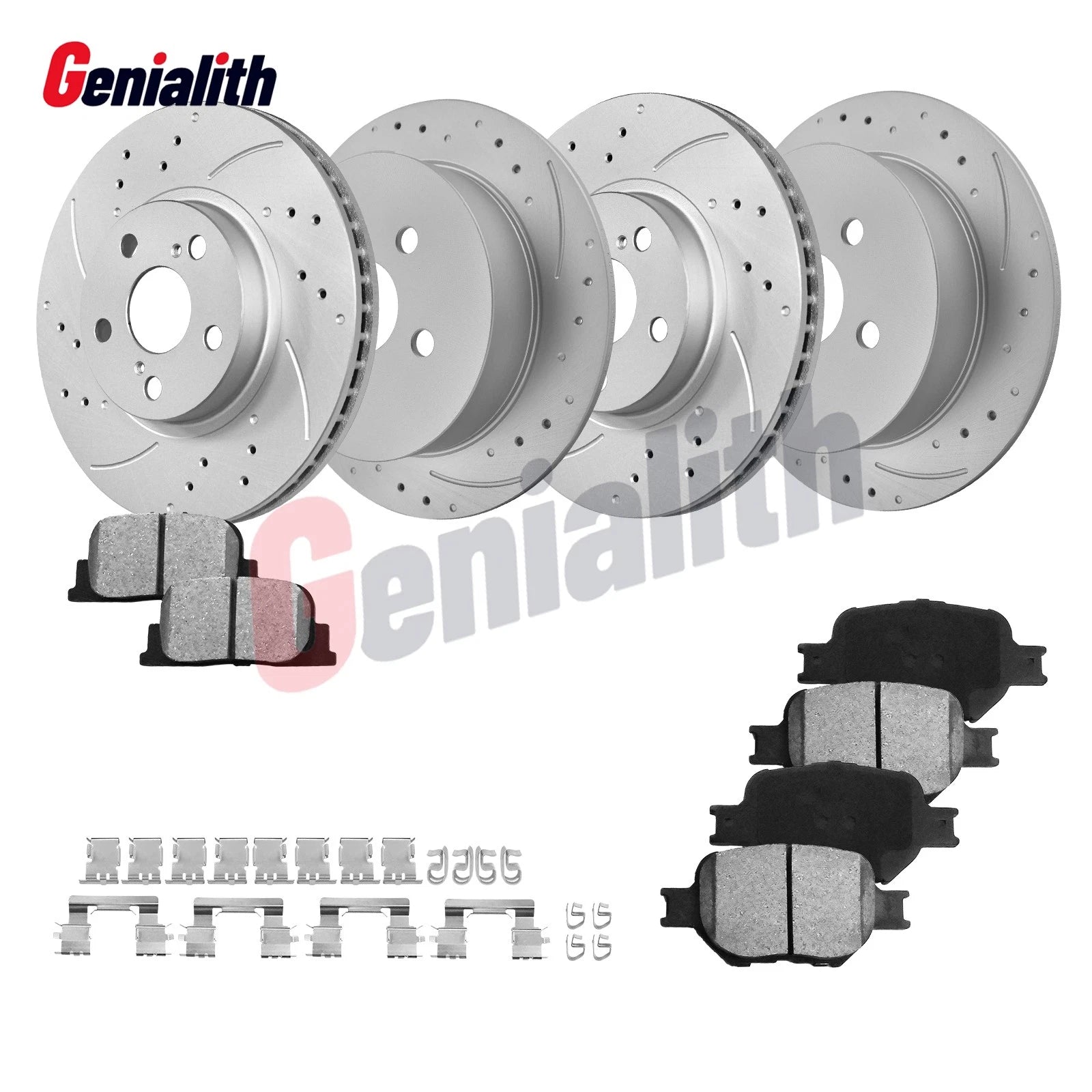 Front Rear Disc Rotors Brake Pads Kit for Scion TC (2005–2010)