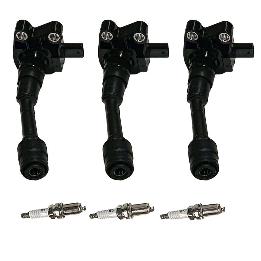 3X Ignition Coil and Spark Plug for Ford Fiesta, Focus (2016–2017)