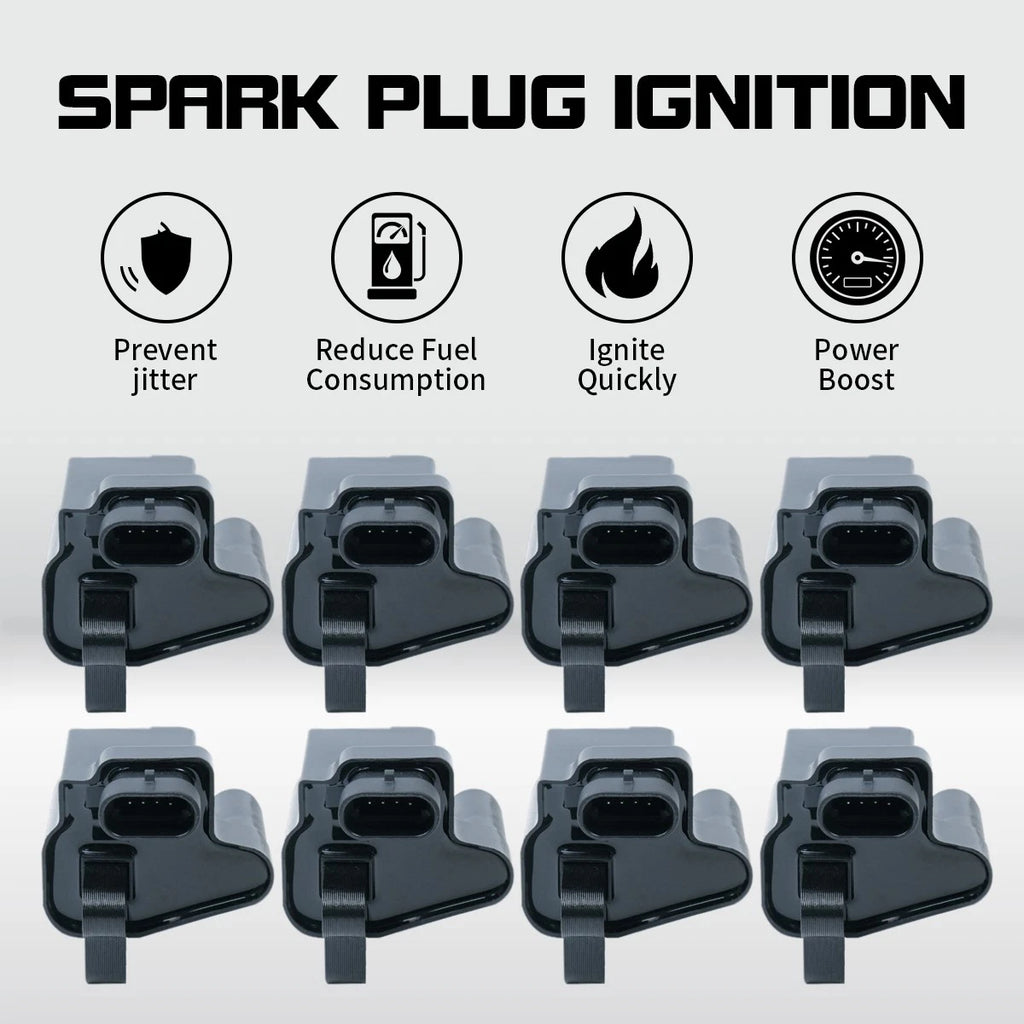 Set of 8 Ignition Coils UF271 12558693 for Chevy GMC 4.8L 5.3L 6.0L (2000–2021)