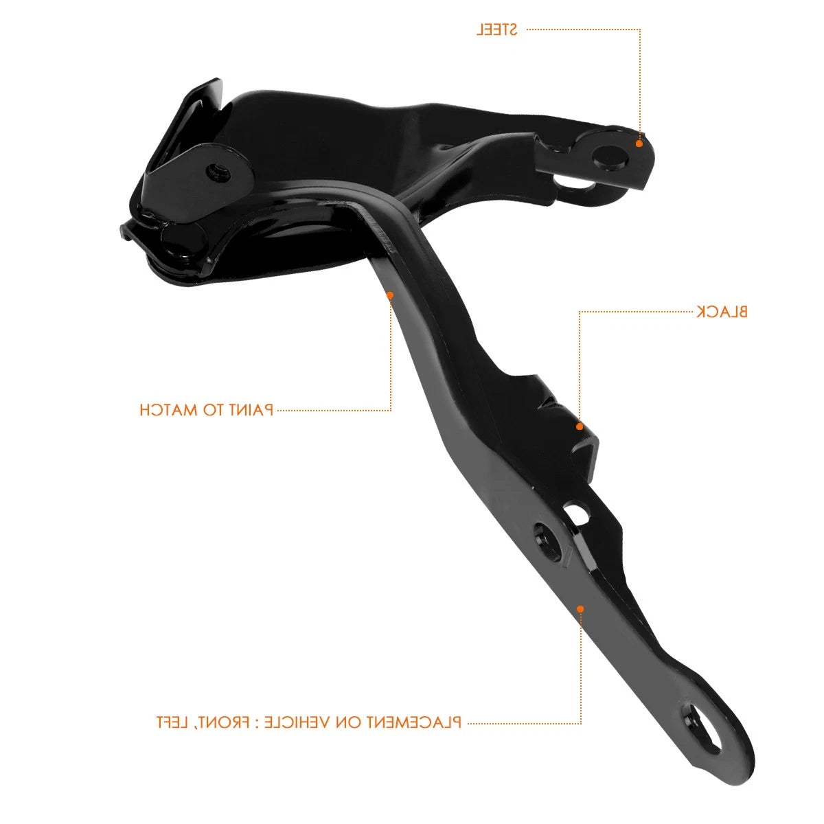 Passenger Side Steel Engine Hood Hinge for Toyota Sequoia/Tundra (2007–2022)