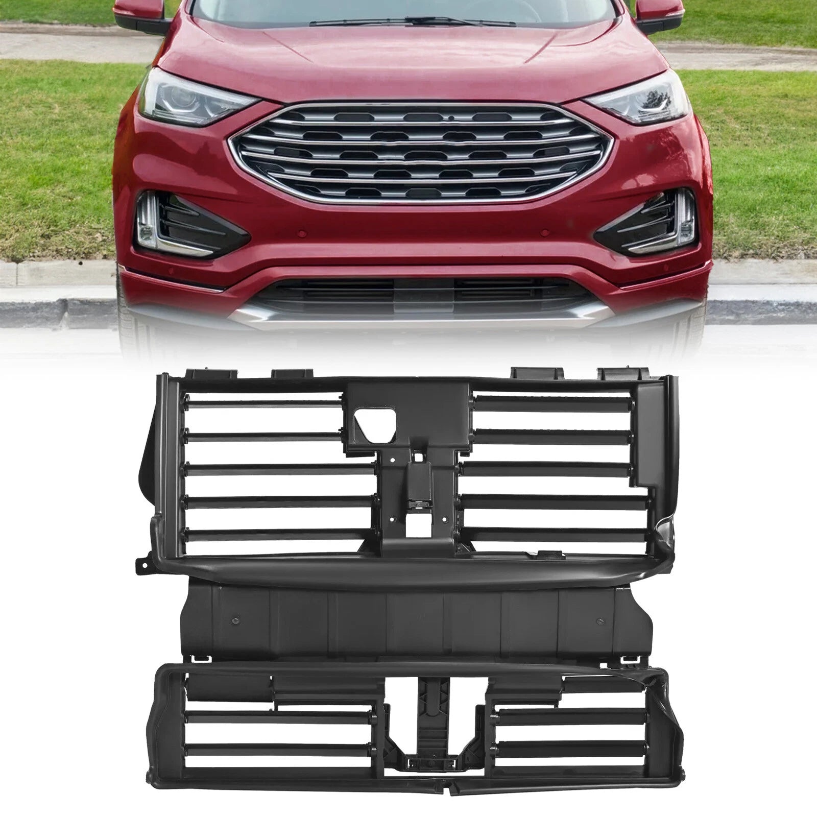 Radiator Air Active Grille Shutter Assembly W/O Motor for Ford Edge (2019–2024)