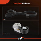 2X Serpentine Belt Drive Component Kit for Ford F-650 F-750 (2004–2007)