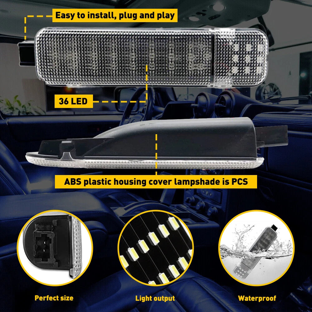 Blue LED Door Panel Courtesy Light for Silverado Sierra Escalade Yukon (2000–2023)