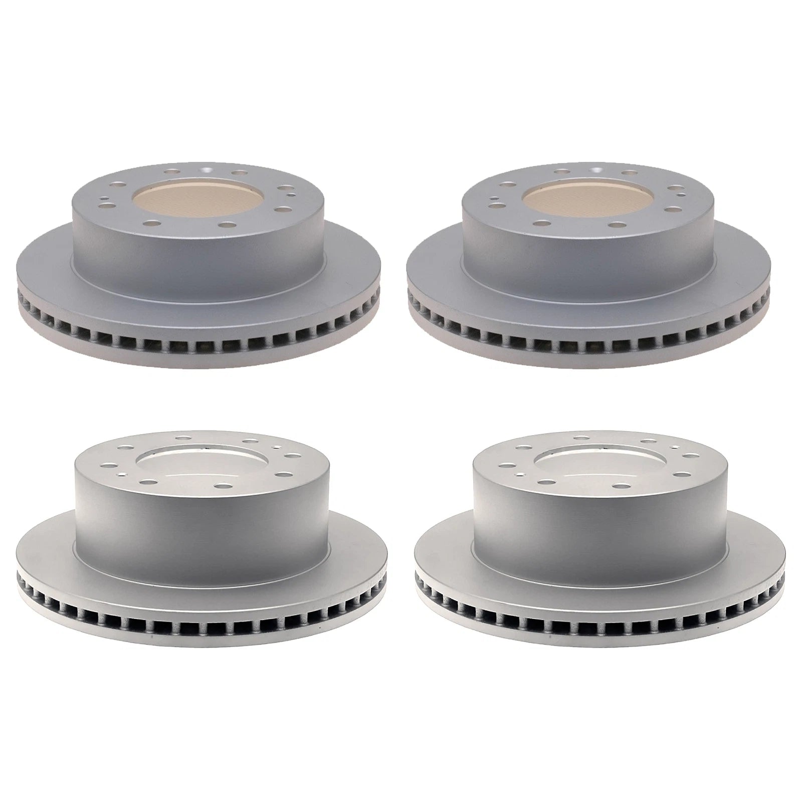 ACDelco Silver Brake Kit Disc Rotors Set for Silverado Sierra HD (355mm/360mm)