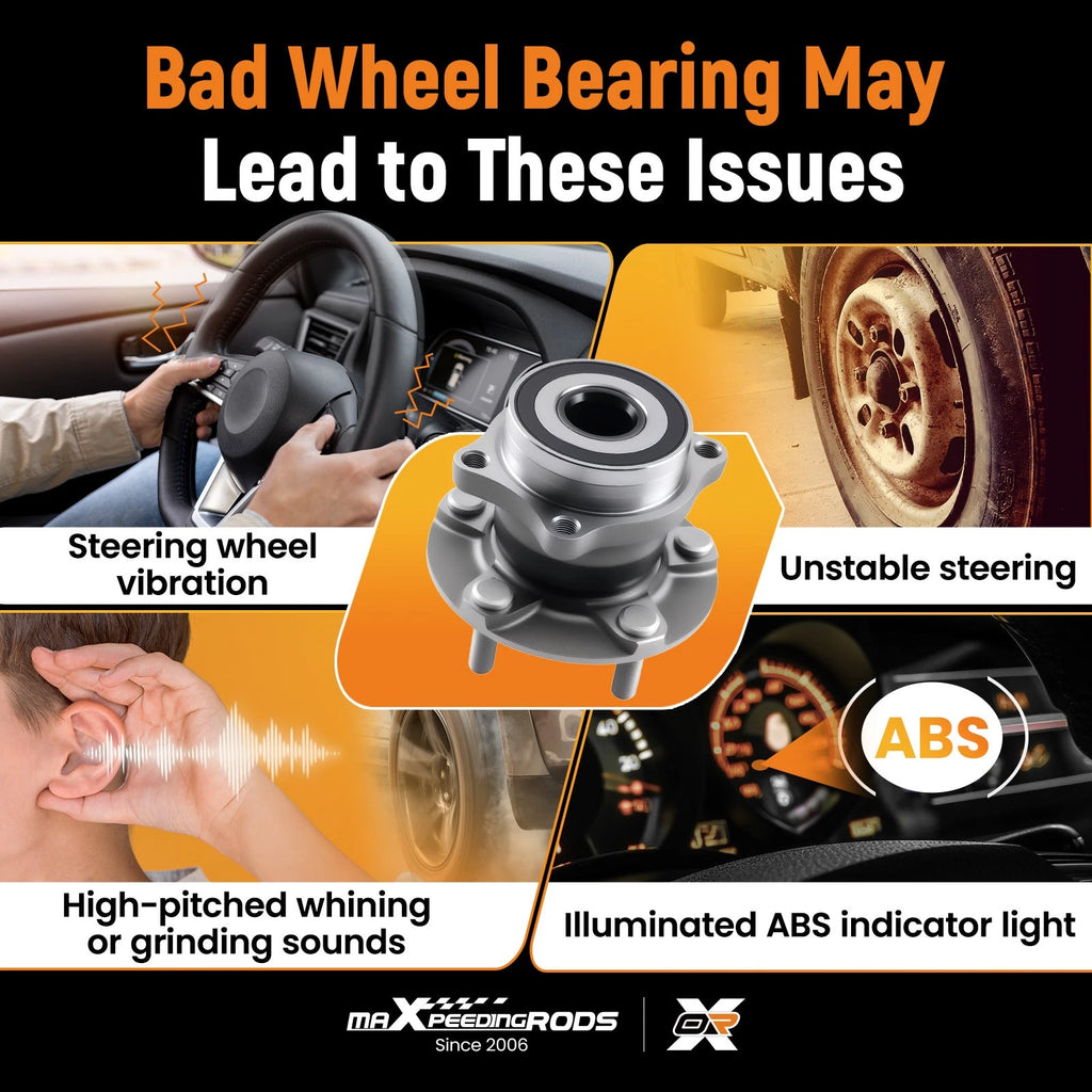 Rear LH RH Wheel Bearing Hub for Subaru WRX STI Legacy (2015–2019) 28373VA010