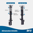 Adjustable Coilovers Shocks for Toyota Camry (2007–2011)