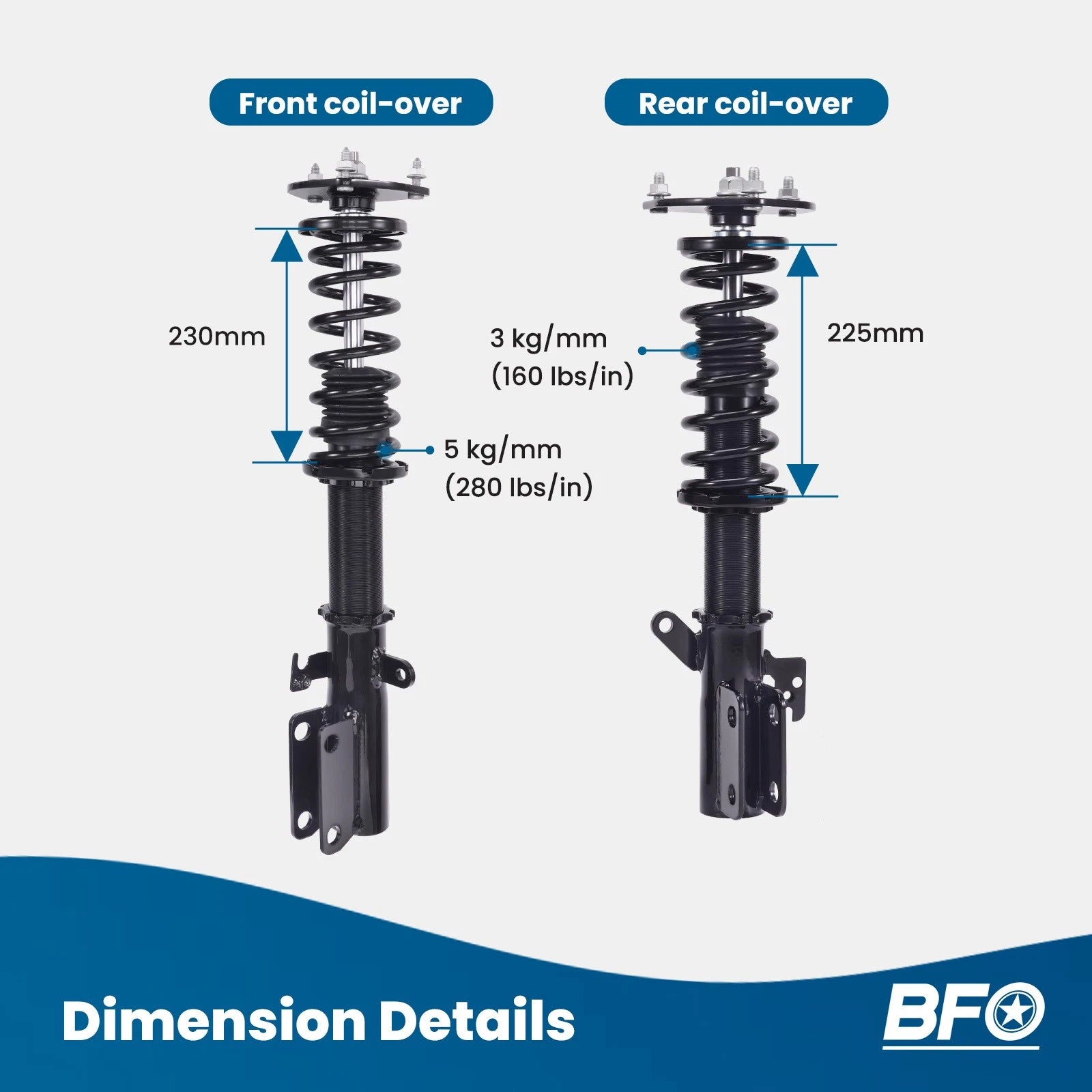 Adjustable Coilovers Shocks for Toyota Camry (2007–2011)