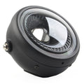 5-3/4" Switchback White LED Halo DRL Angel Eye Headlight for Motorcycle