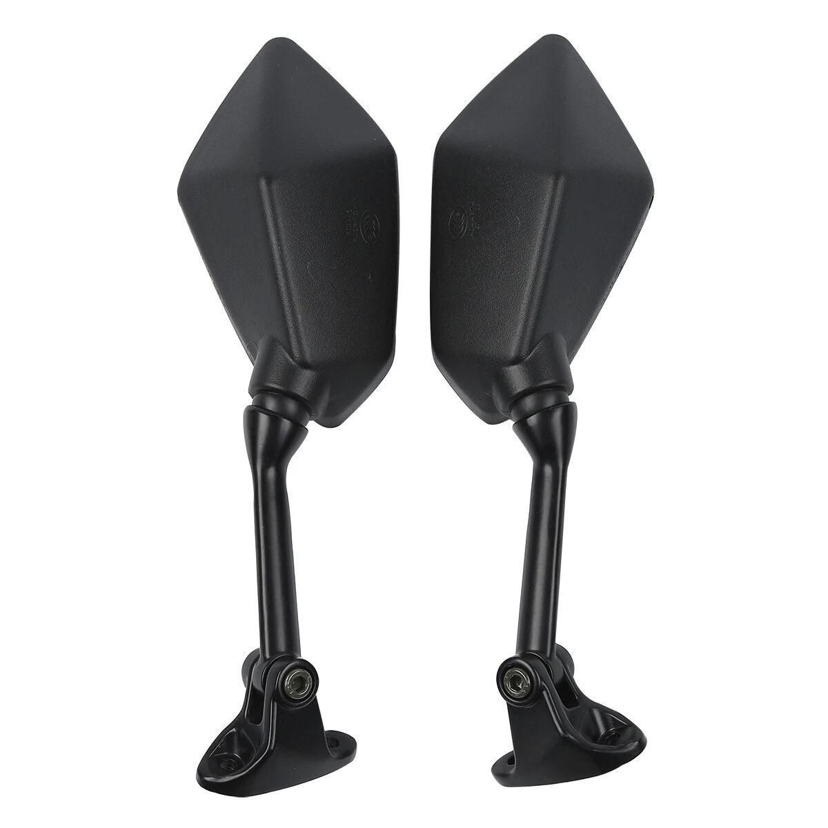 Black Pair Rearview Mirrors for Kawasaki Ninja ZX6R (2009–2012)