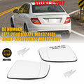 Heated Mirror Glass Set of 2 for Mercedes C Class C230 C250 (2008–2011)