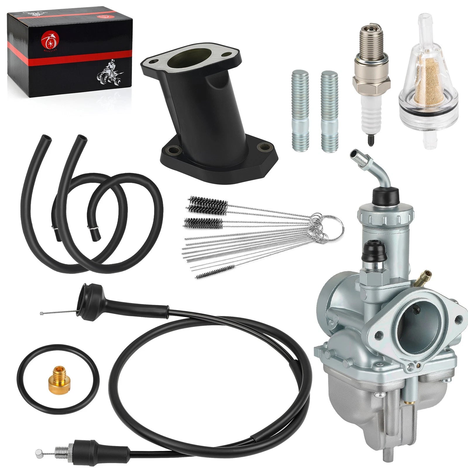Carburetor Kit for Yamaha Timberwolf YFB250 (1992-2000) with Throttle Cable