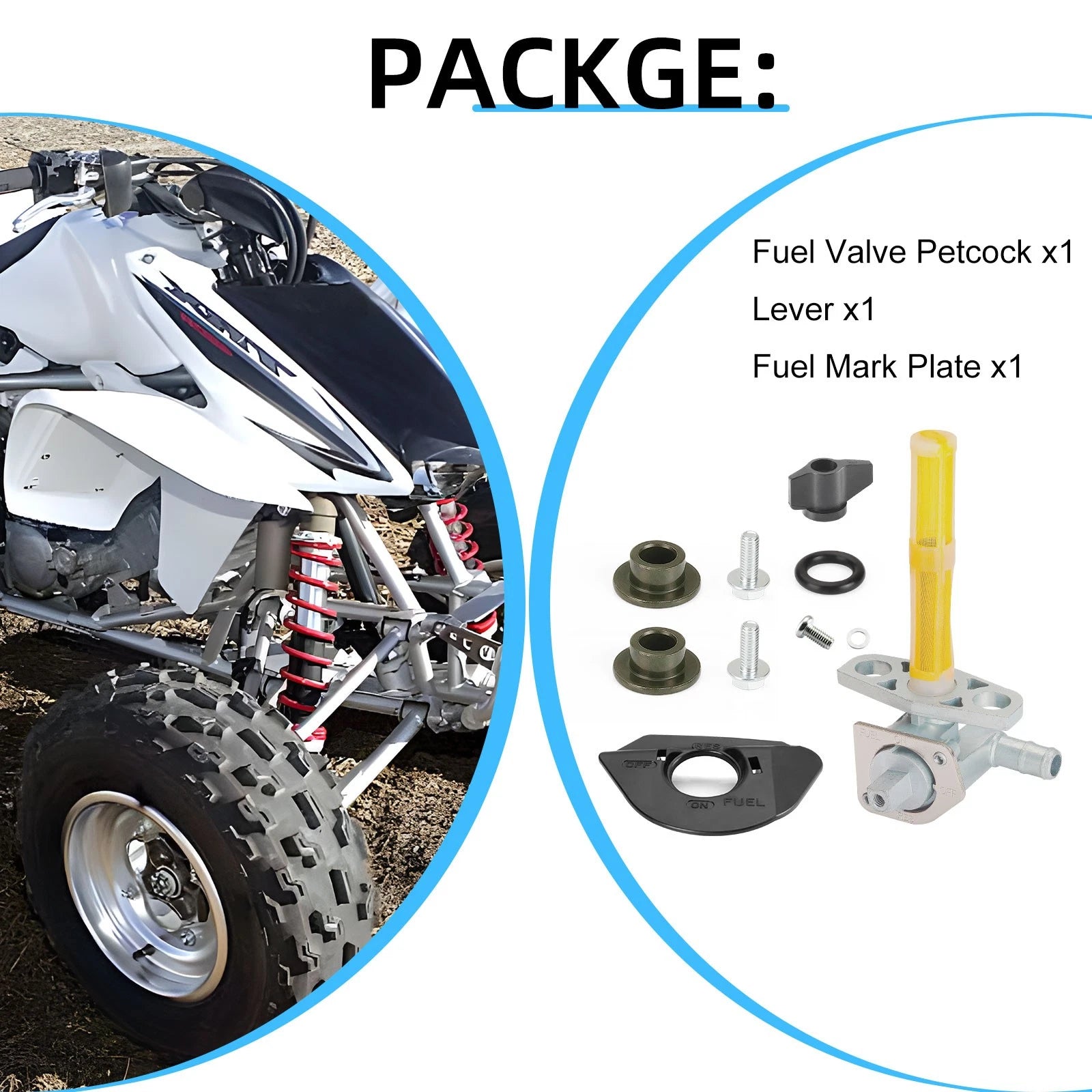 Petcock Fuel Gas Valve for Honda TRX 450R ER (2004–2007)