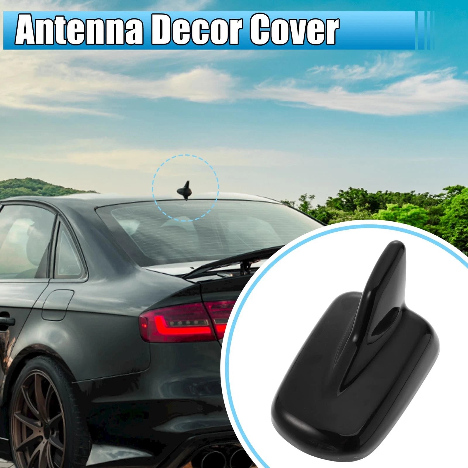 Shark Fin Antenna Cover for Audi A4 A5 (2017–2020) - Black