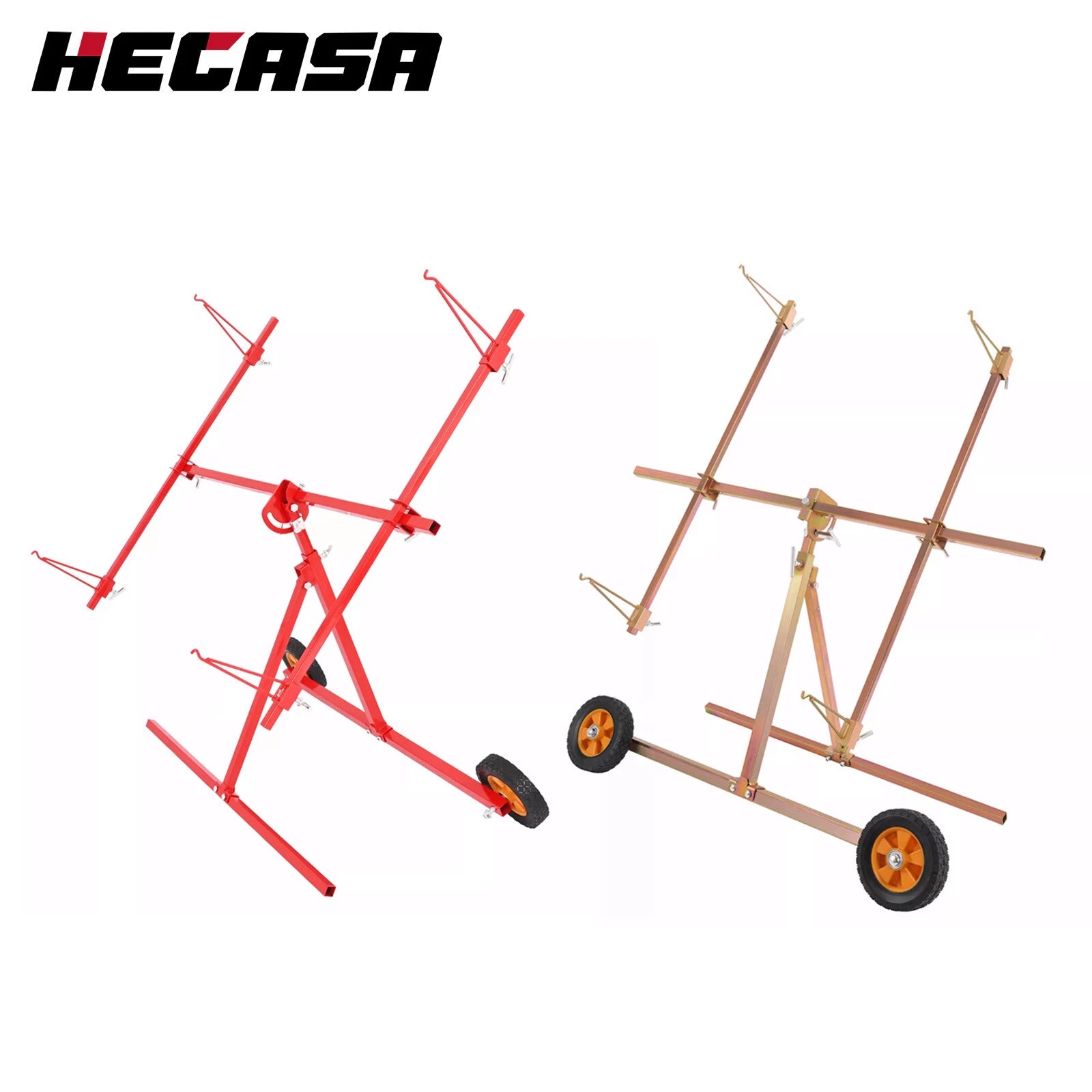 Rotating Paint Stand for Universal Use with Adjustable Hooks and Casters