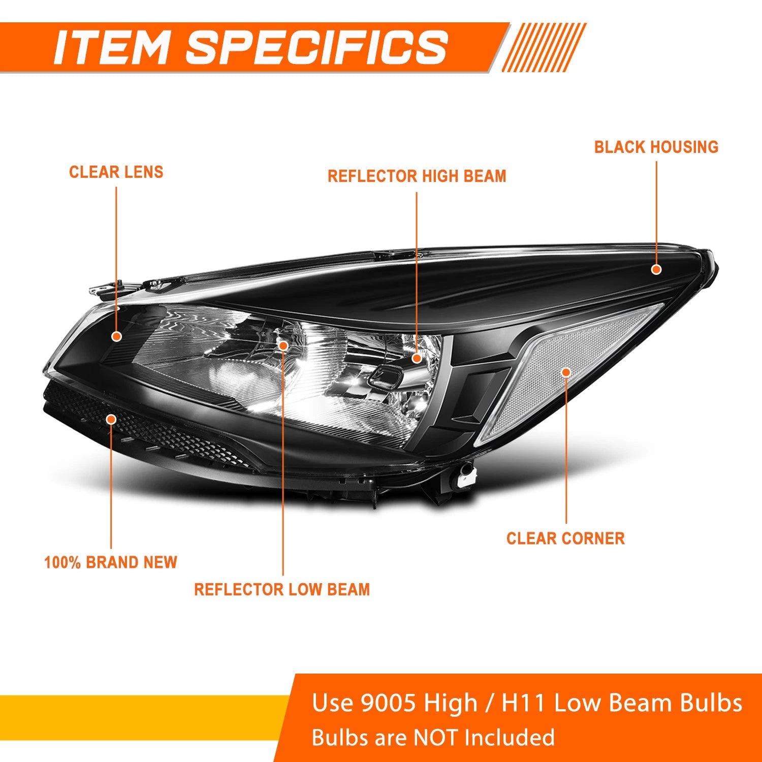 License Plate Tag Mounting Bracket for Hyundai Elantra Sedan (2016–2018)