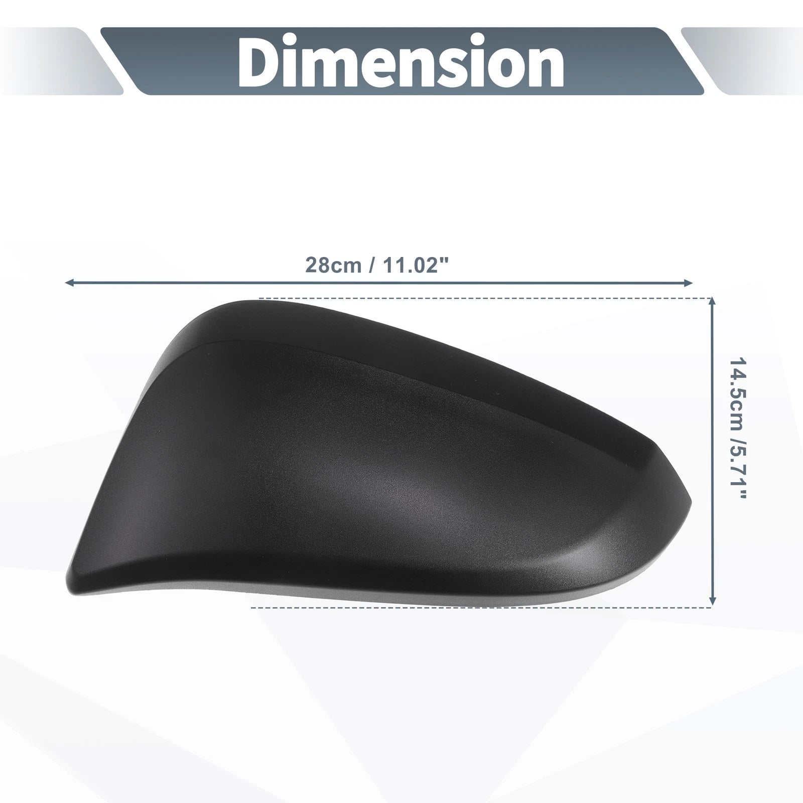 Left Side Rearview Mirror Cover Cap for Toyota Hilux (2015–2020)