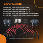 Ignition Coils and Spark Plugs Set for Ford F-250 4.6L V8 (2011–2014)