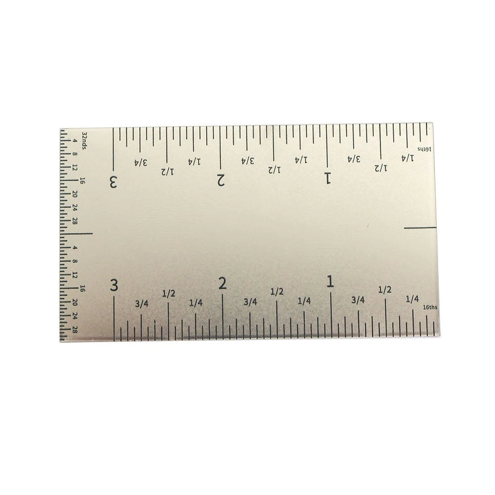 Pocket Measuring Tool Square Edge Ruler for Various Tasks