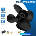 Outboard Propeller for Mercury 40-140HP (15 Spline, RH, 4 Blades)