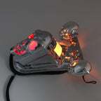 Chrome Motorcycle Skull Turn Signal Tail Light for Touring (Fit 2014–2023)