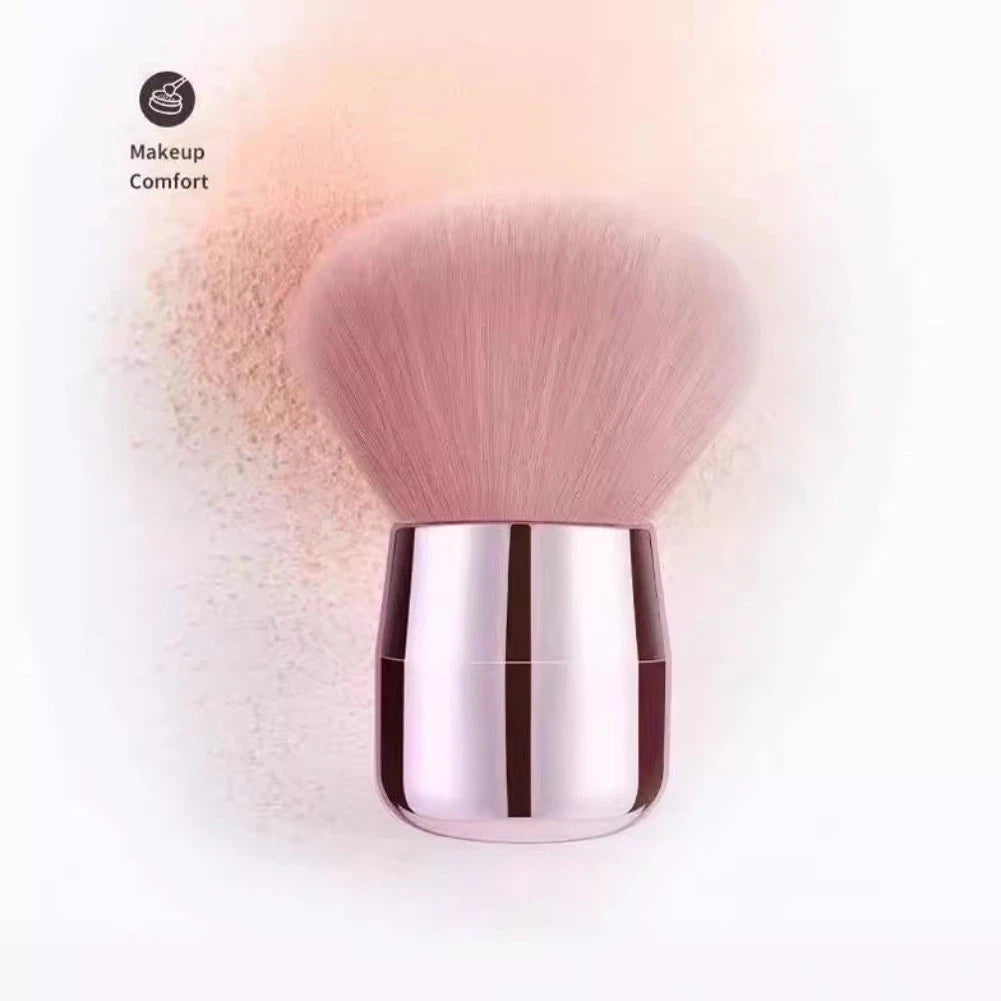 Mushroom Blush Brush for Natural Finish - Soft Synthetic Fibers 9x4x4cm
