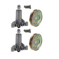 2PK Blade Spindle with Pulley for AYP Husqvarna (Fits 532130794, 130794, 128285, 13764)