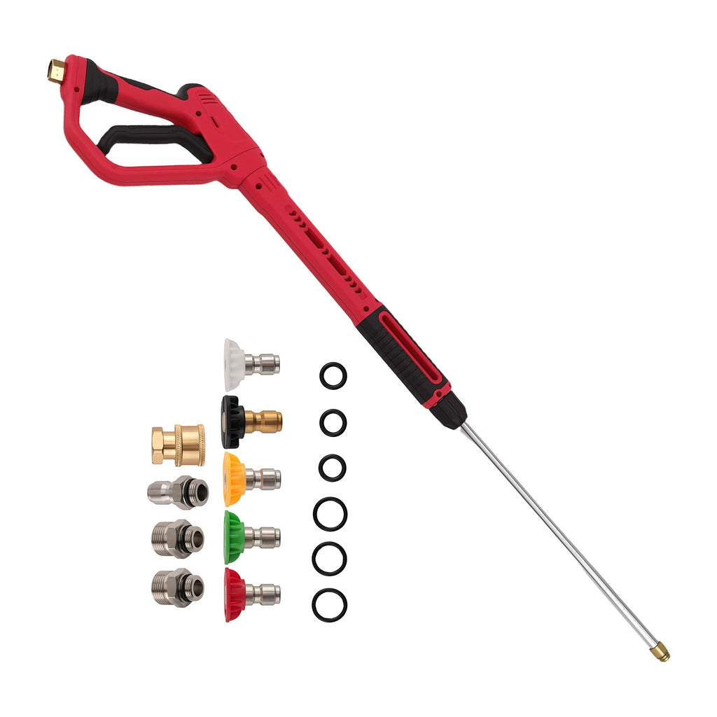 36" Power Washer Wand Extension with 5 Quick Connect Tips