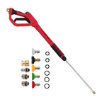 36" Power Washer Wand Extension with 5 Quick Connect Tips