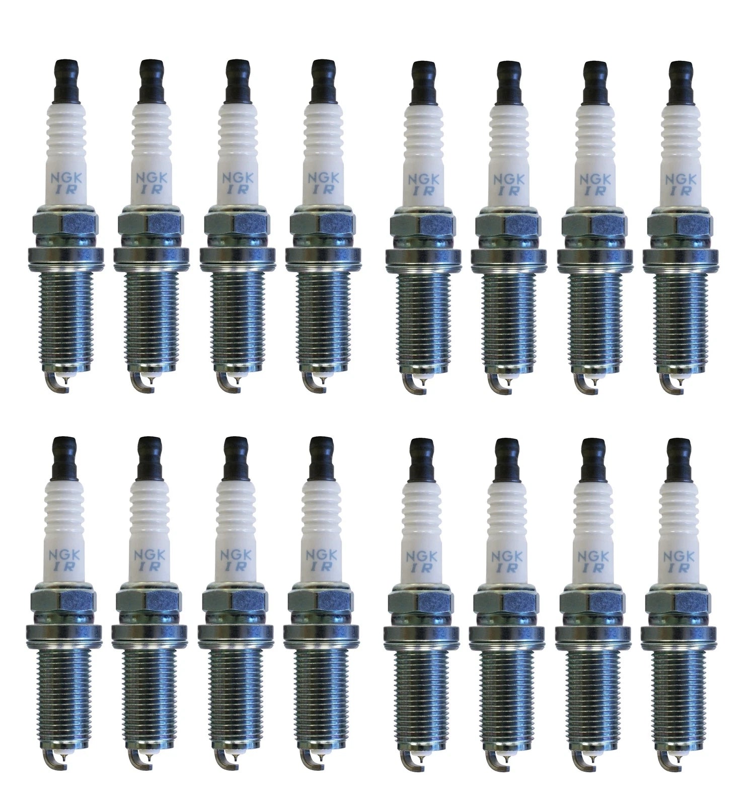Set of 16 NGK Laser Iridium Spark Plugs (Gap 0.032") for