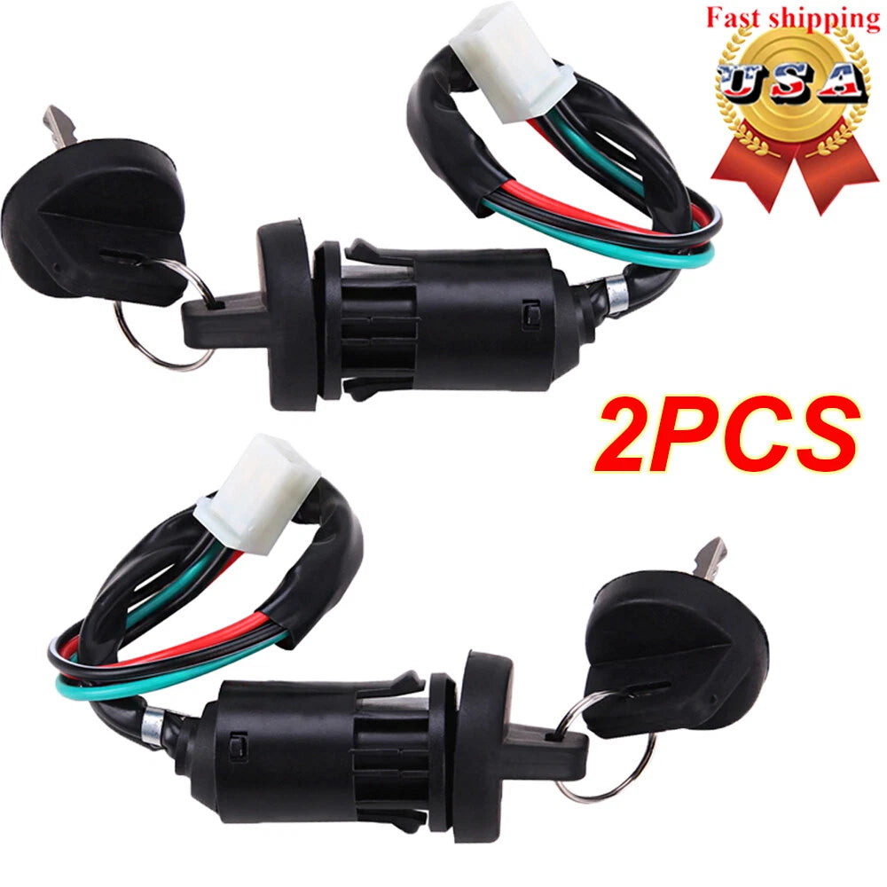 2X Ignition Switch for Coolster Tao Tao Kazuma Pit Dirt Bike ATV (N/A)