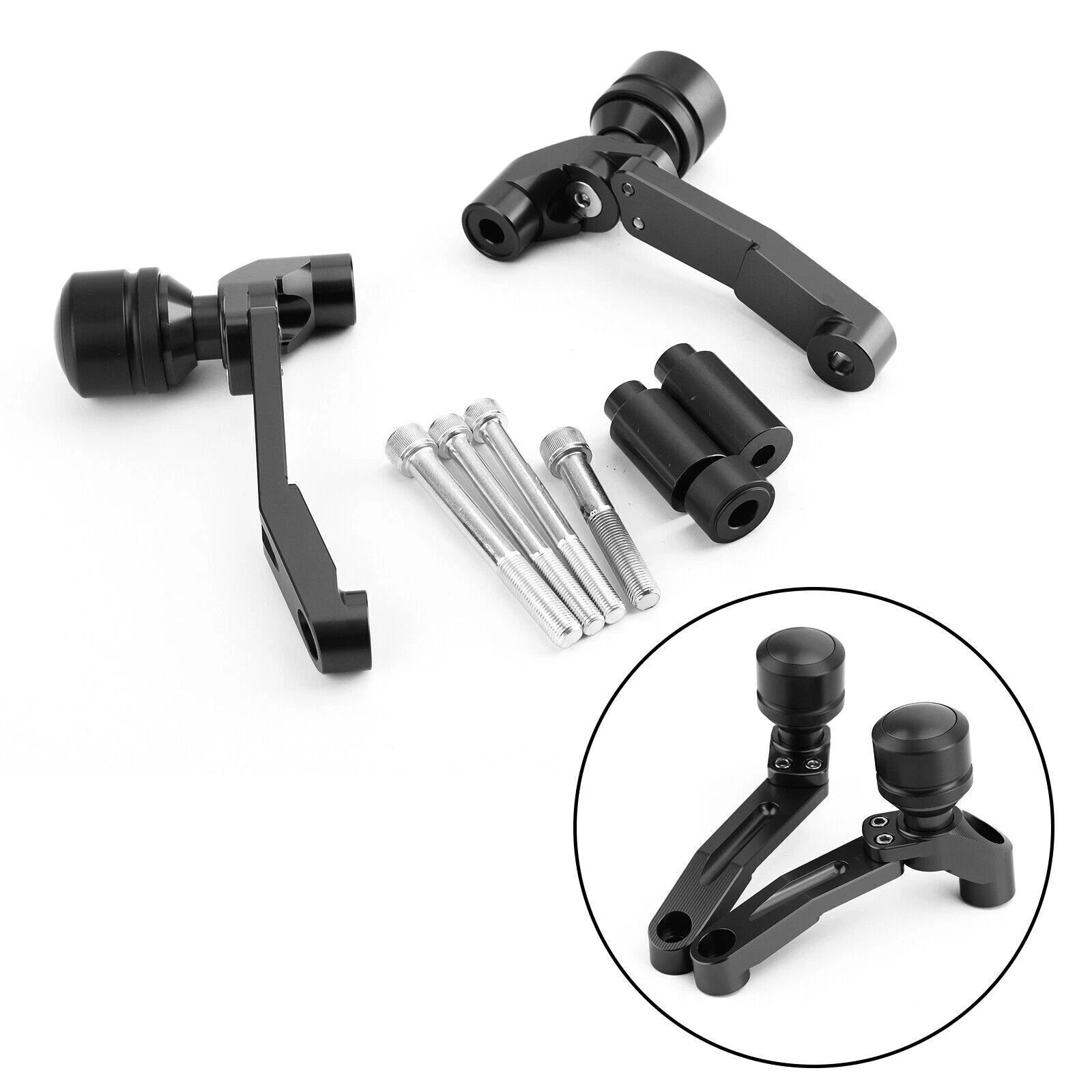 Black Crash Sliders for Honda CB650R (2019–2021) T9