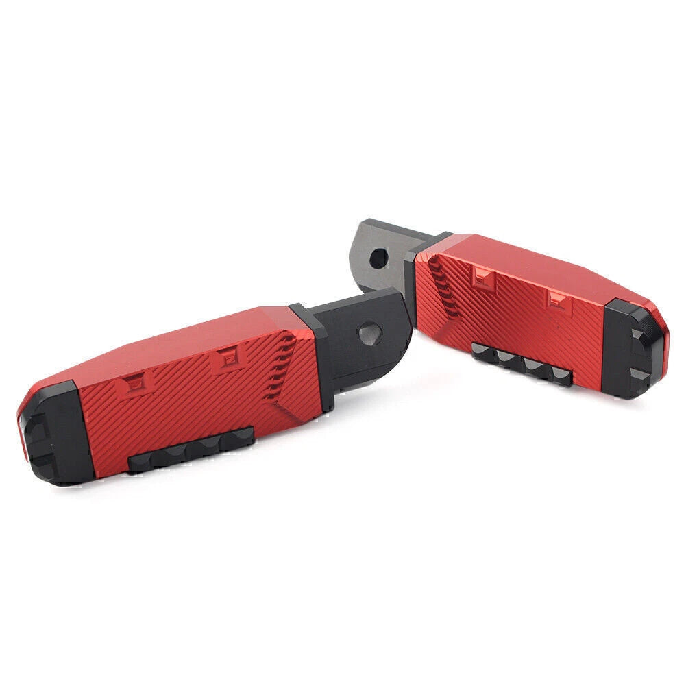 Rear Passenger Footrests Foot Pegs Pedal Pads for Yamaha YZF R1 R6 (2015–2023) Red