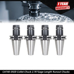 Set of 4 Collet Chucks for CAT40